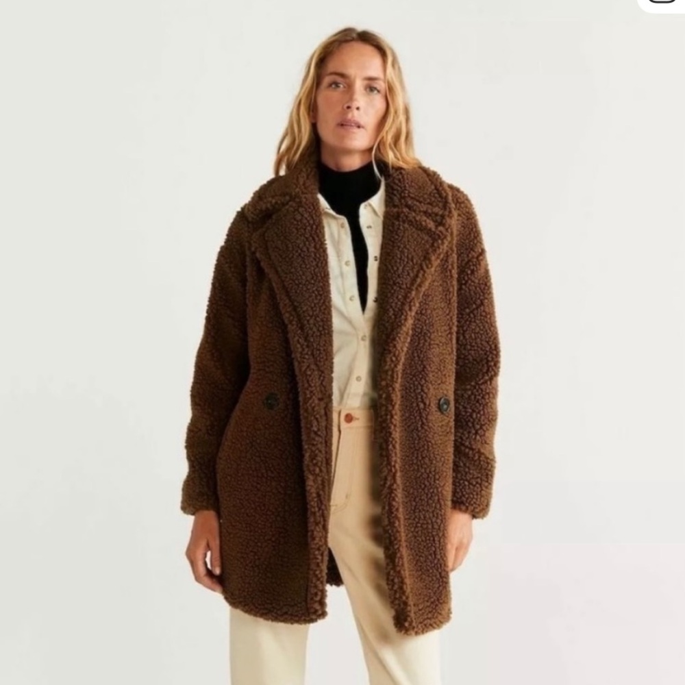 Mango Teddy Coat, oversized, size XXS